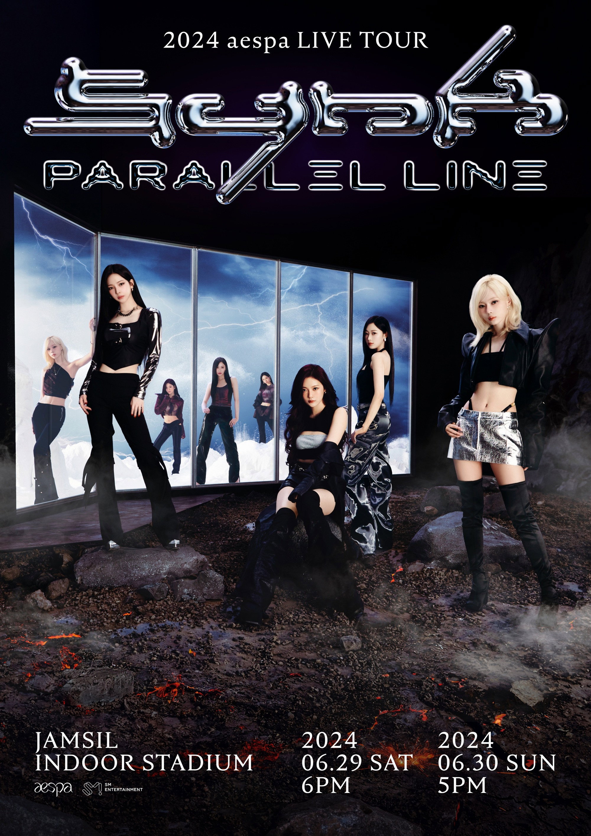 2024 aespa LIVE TOUR - SYNK:PARALLEL LINE - in SEOUL poster