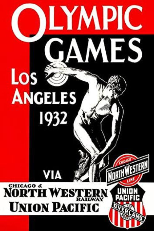The Xth Olympiad at Los Angeles poster