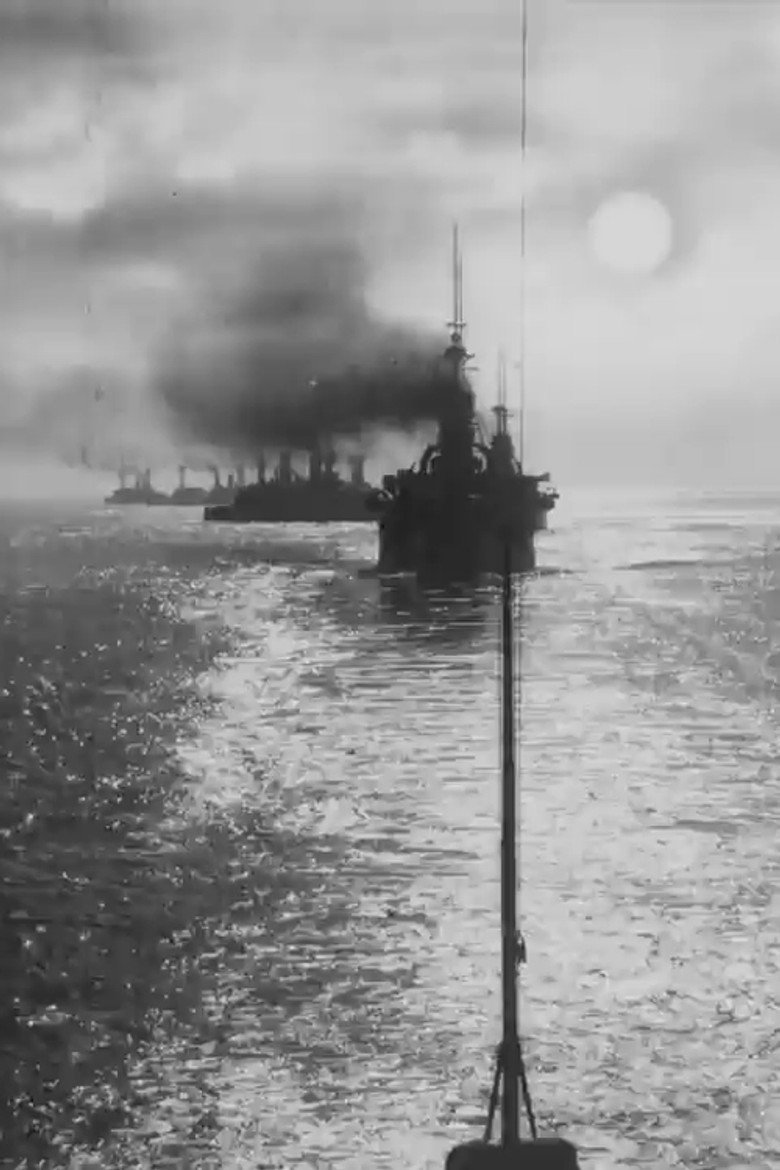 Warships at Sunset poster