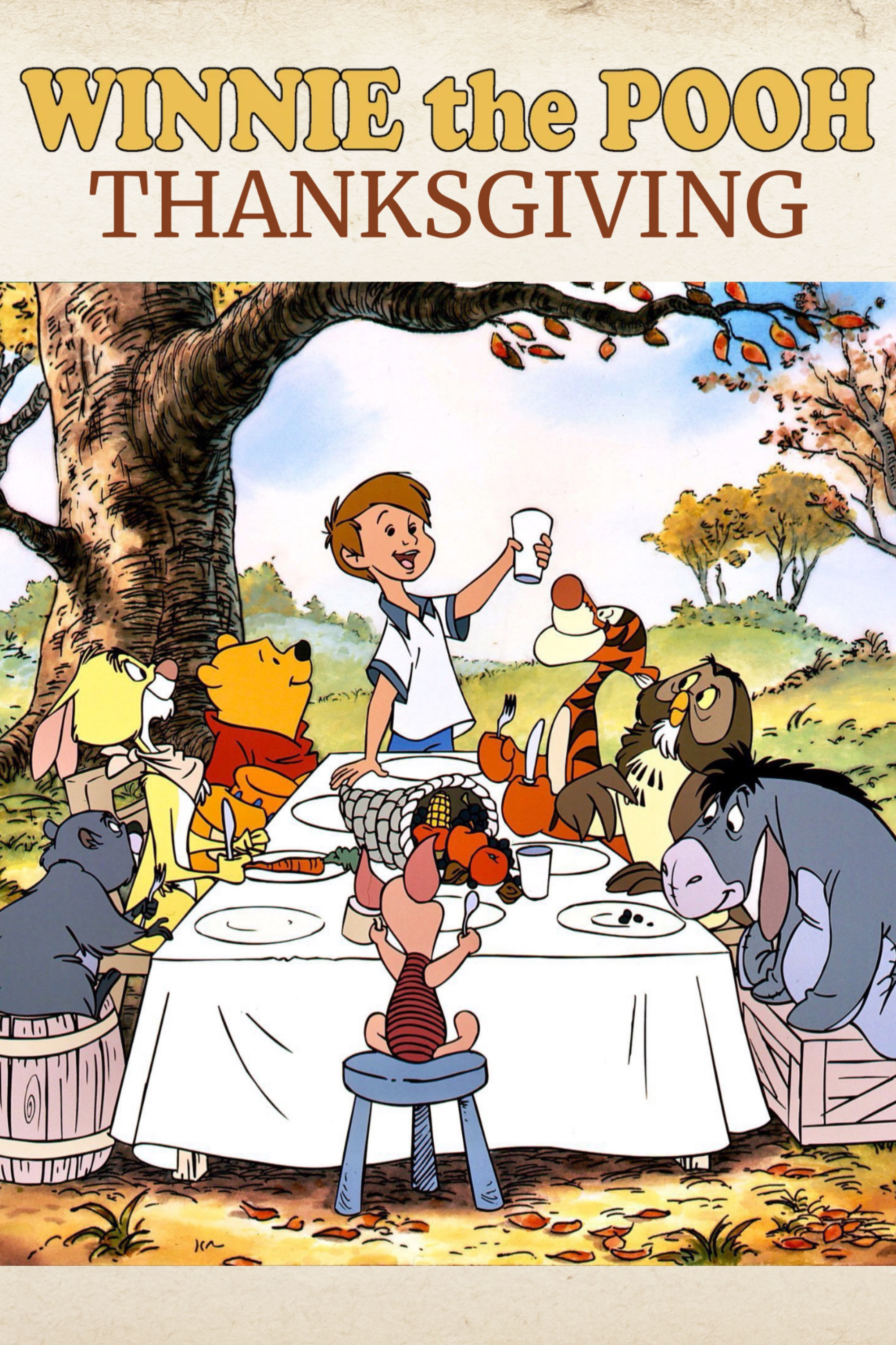 A Winnie the Pooh Thanksgiving poster
