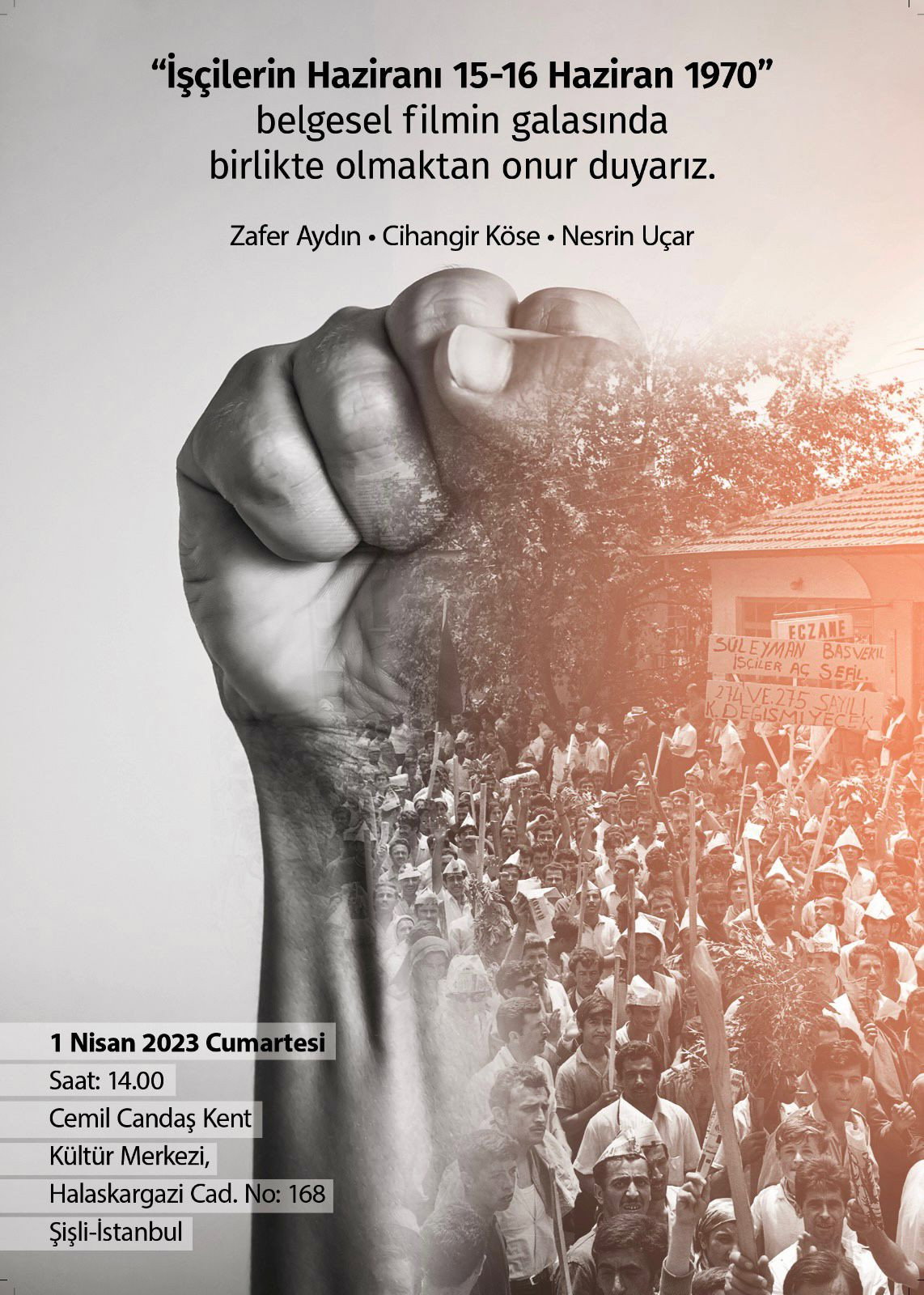 İşçilerin Haziranı 15-16 Haziran 1970 poster