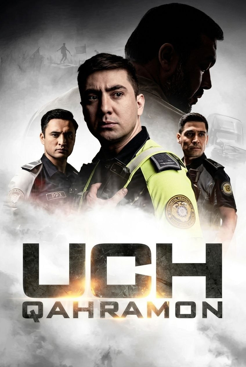 Uch qahramon poster