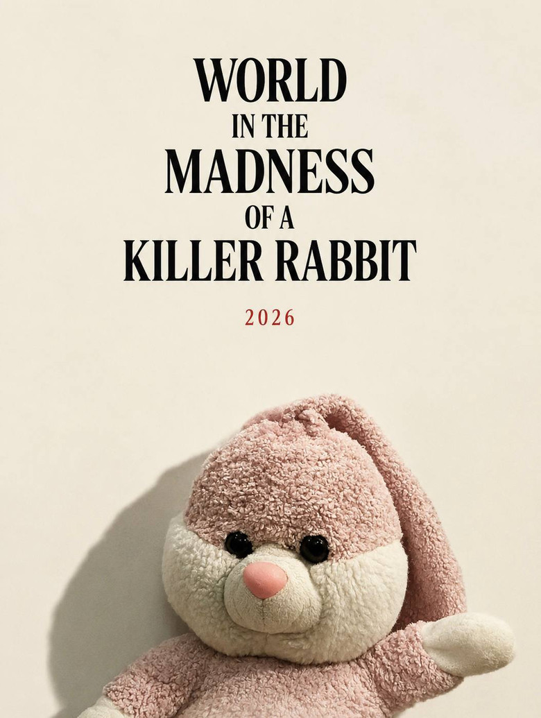 WORLD IN THE MADNESS OF A KILLER RABBIT poster