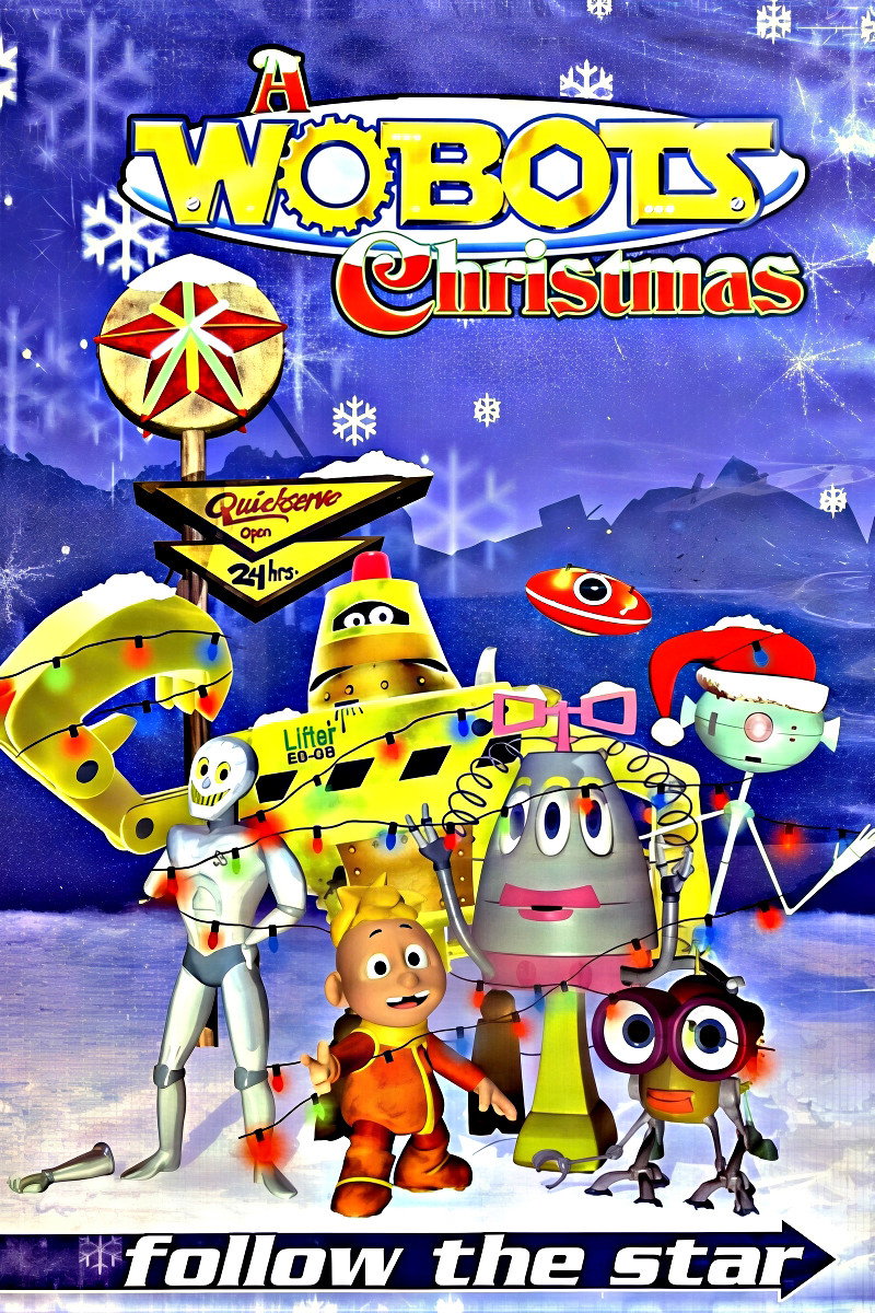 A Wobots Christmas poster