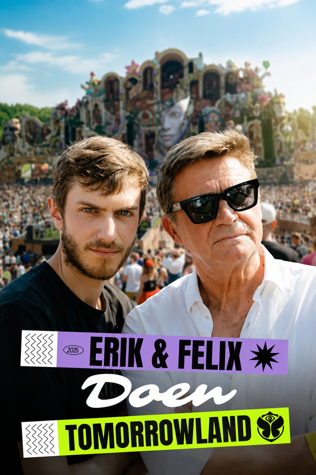 Erik & Felix doen Tomorrowland poster