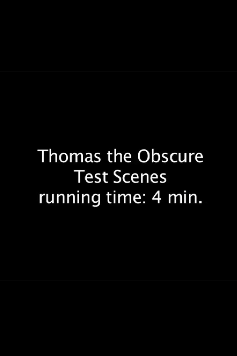 Thomas the Obscure poster