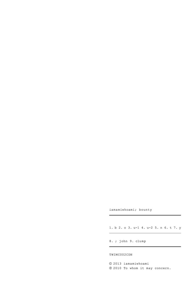 Bounty poster