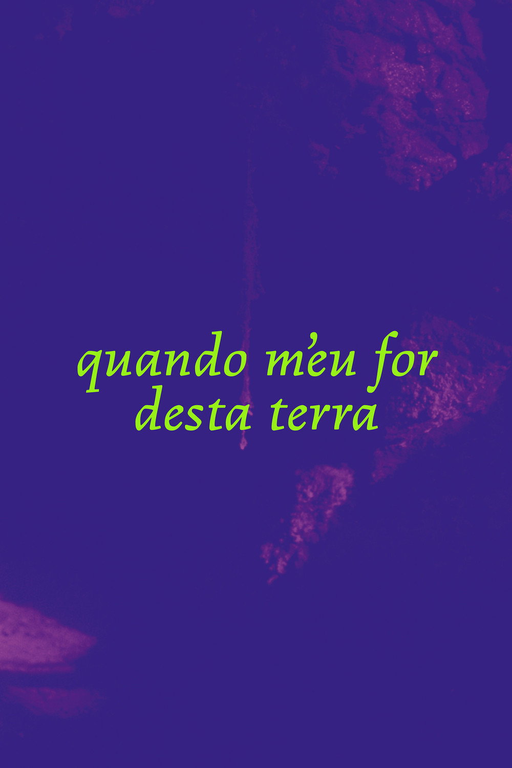 When I leave this land poster