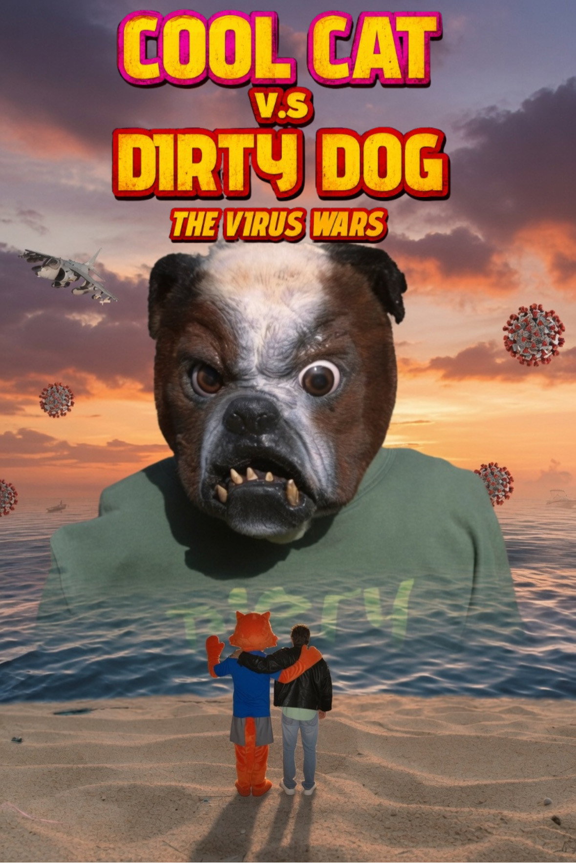 Cool Cat vs Dirty Dog 'The Virus Wars' poster