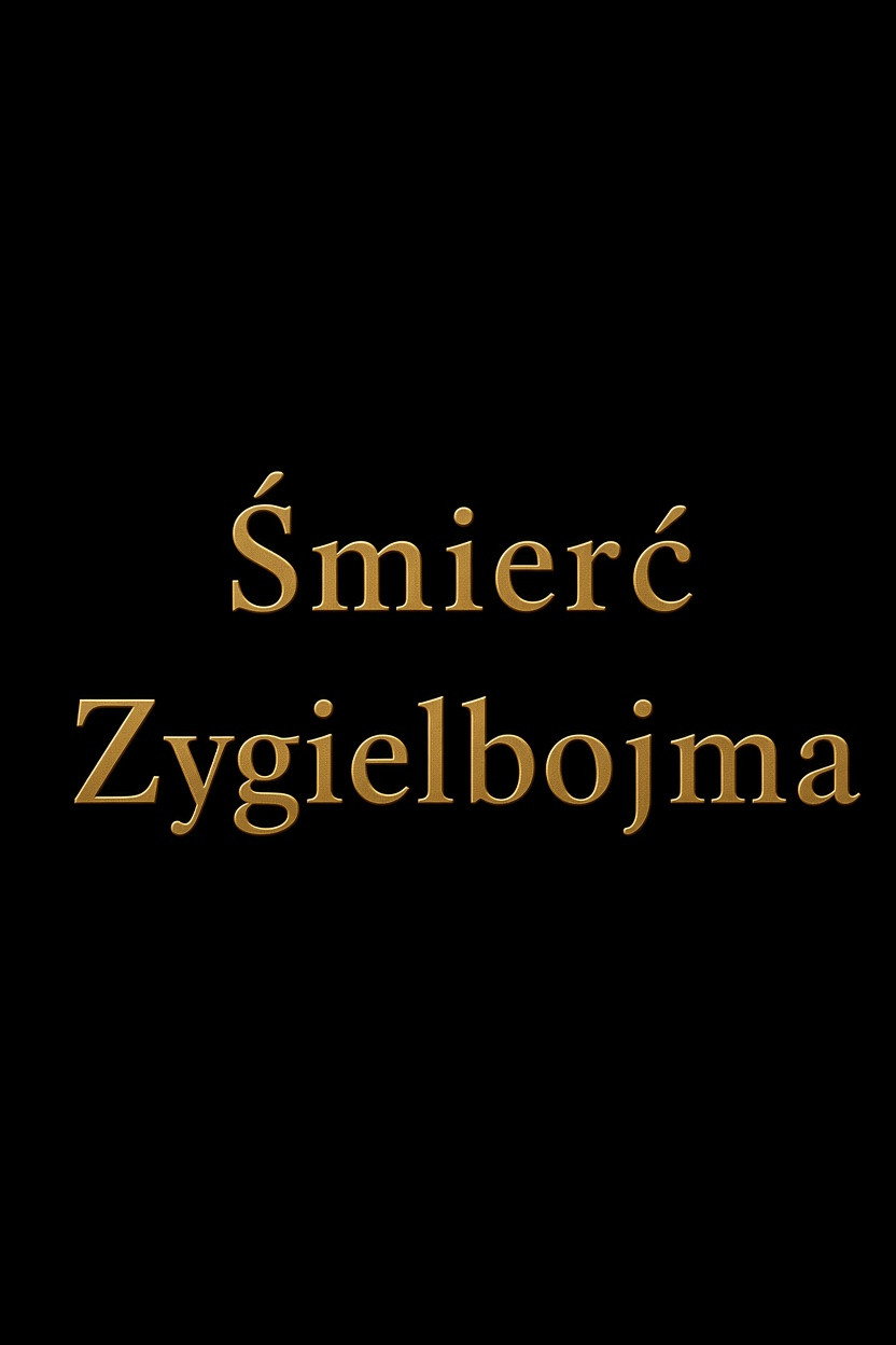 Śmierć Zygielbojma poster