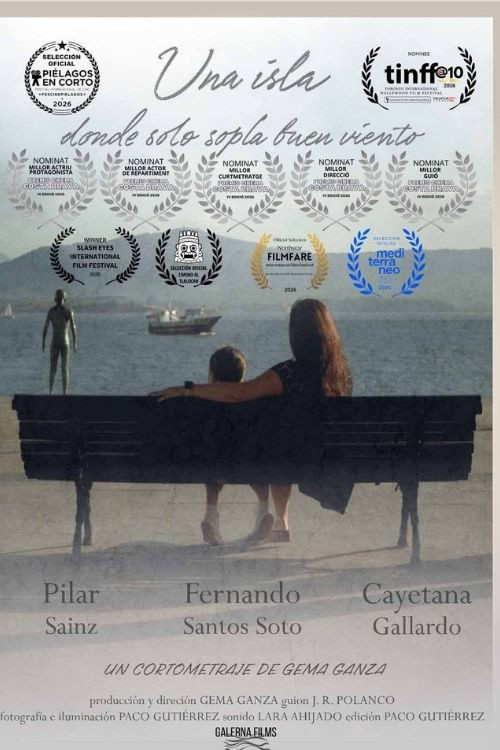 Una isla donde solo sopla buen viento poster