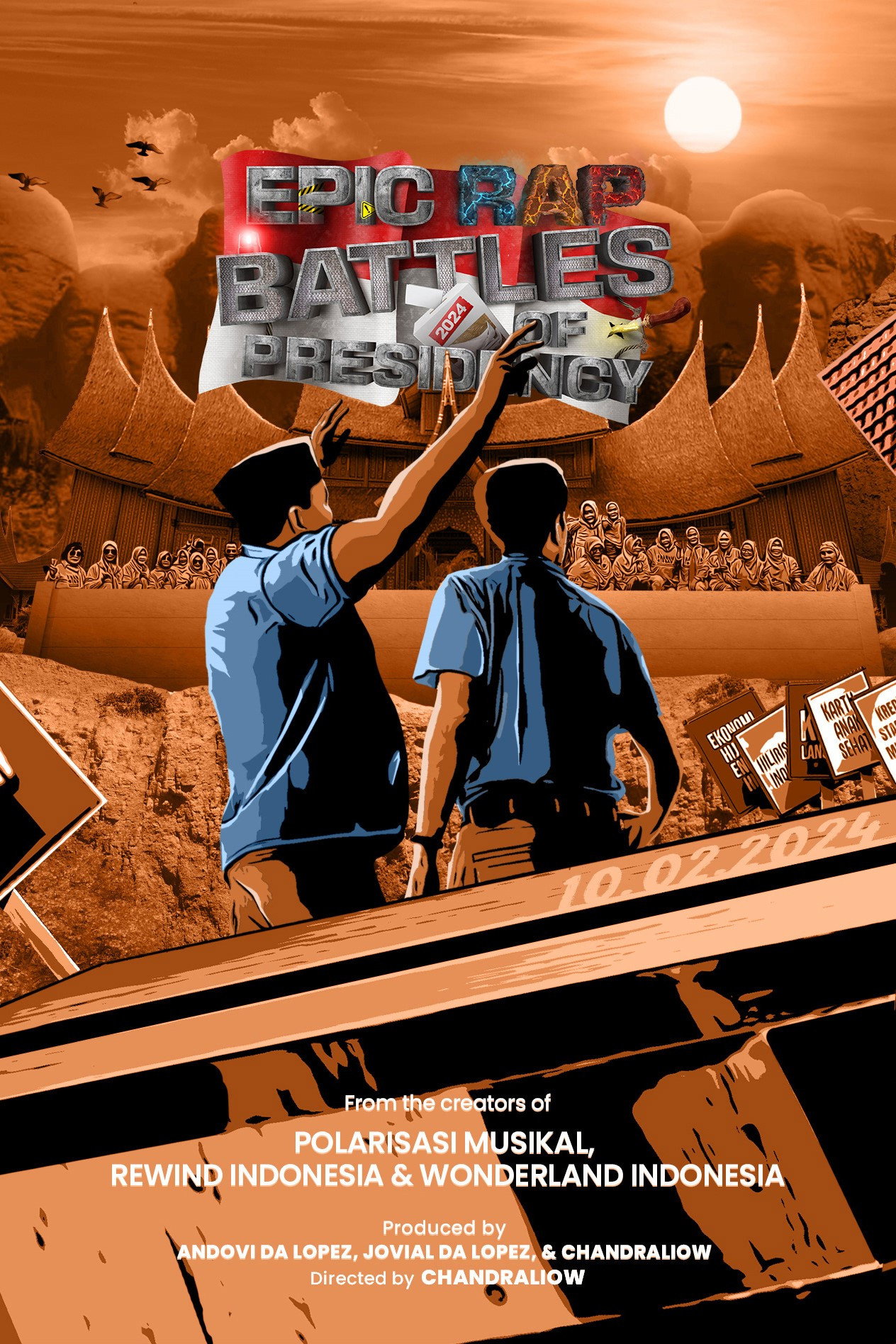 Anies VS Prabowo VS Ganjar - Epic Rap Battles of Presidency 2024 poster