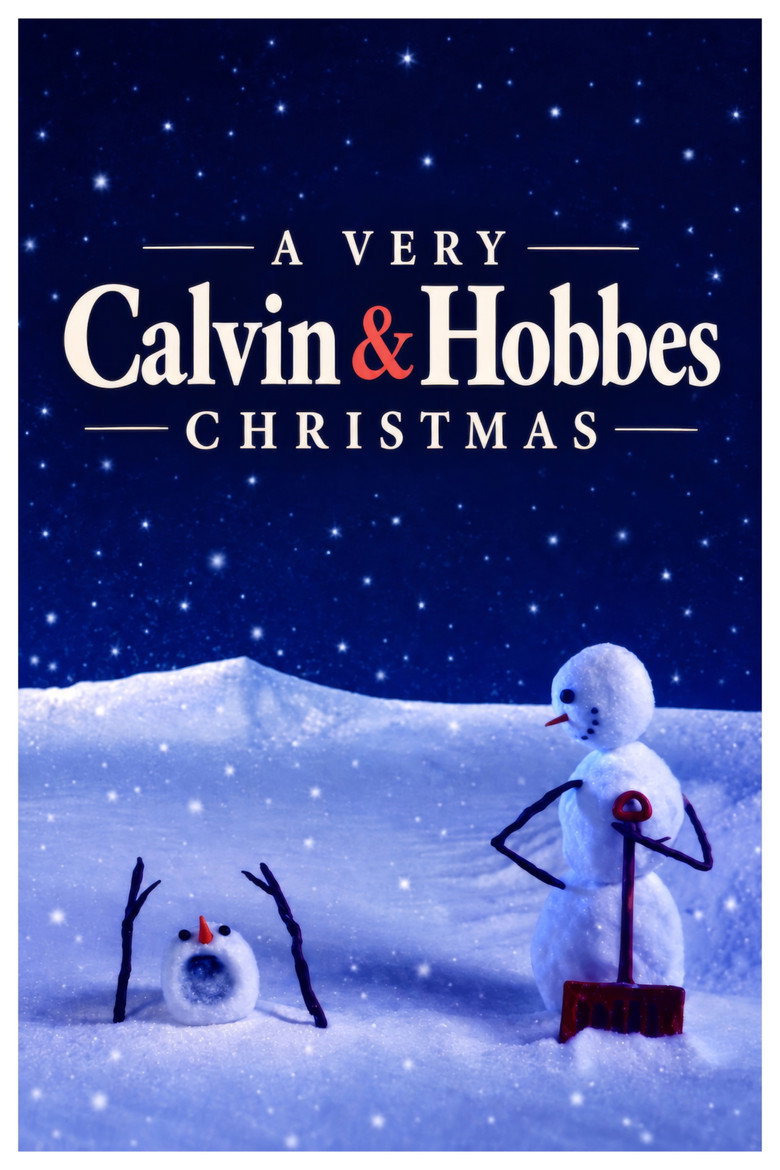 A Very Calvin & Hobbes Christmas poster