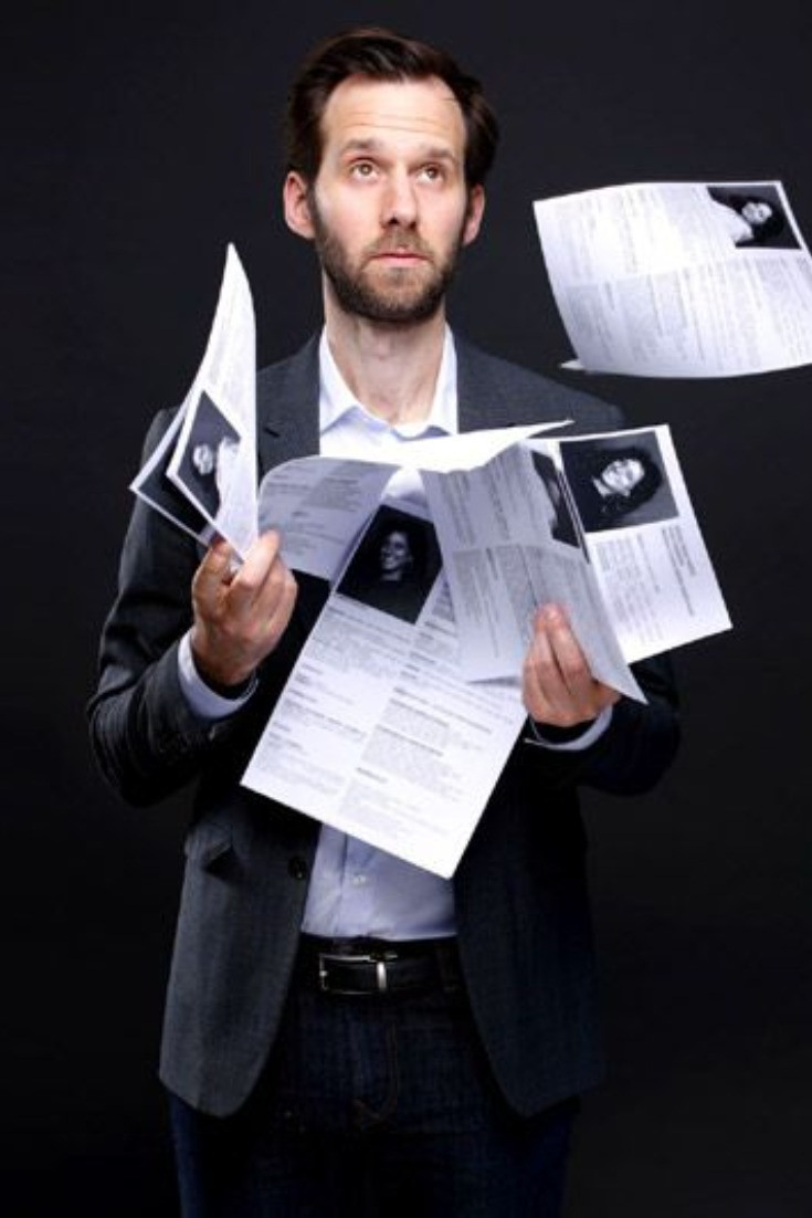 An interview poster