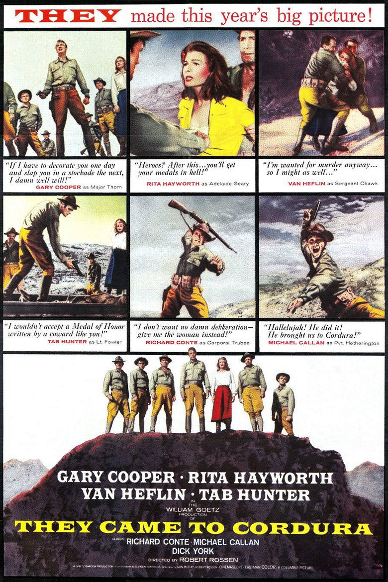 They Came to Cordura poster