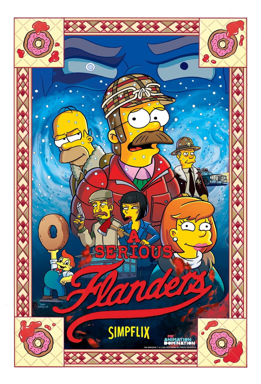 The Simpsons: A Serious Flanders poster