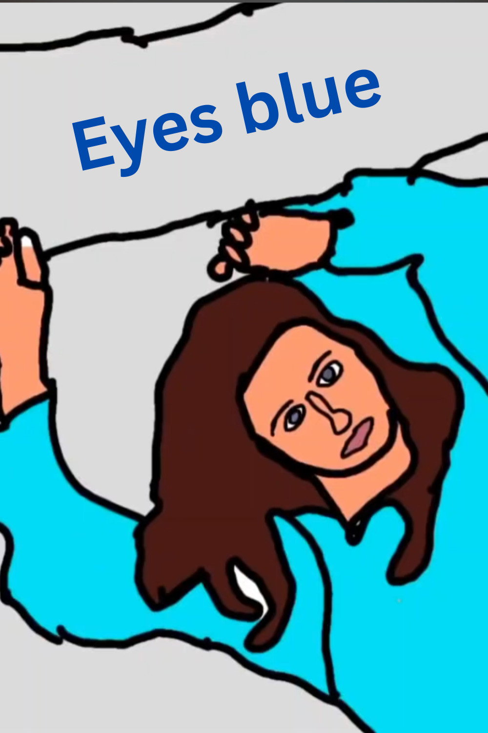 Eyes blue poster