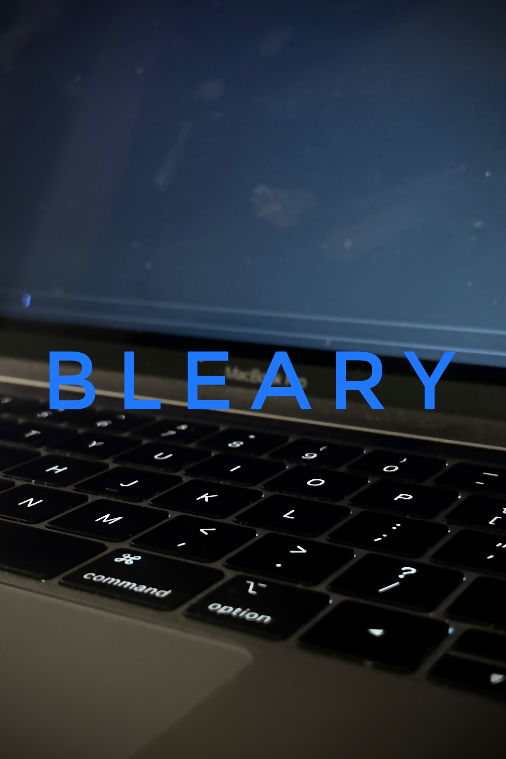 Bleary poster