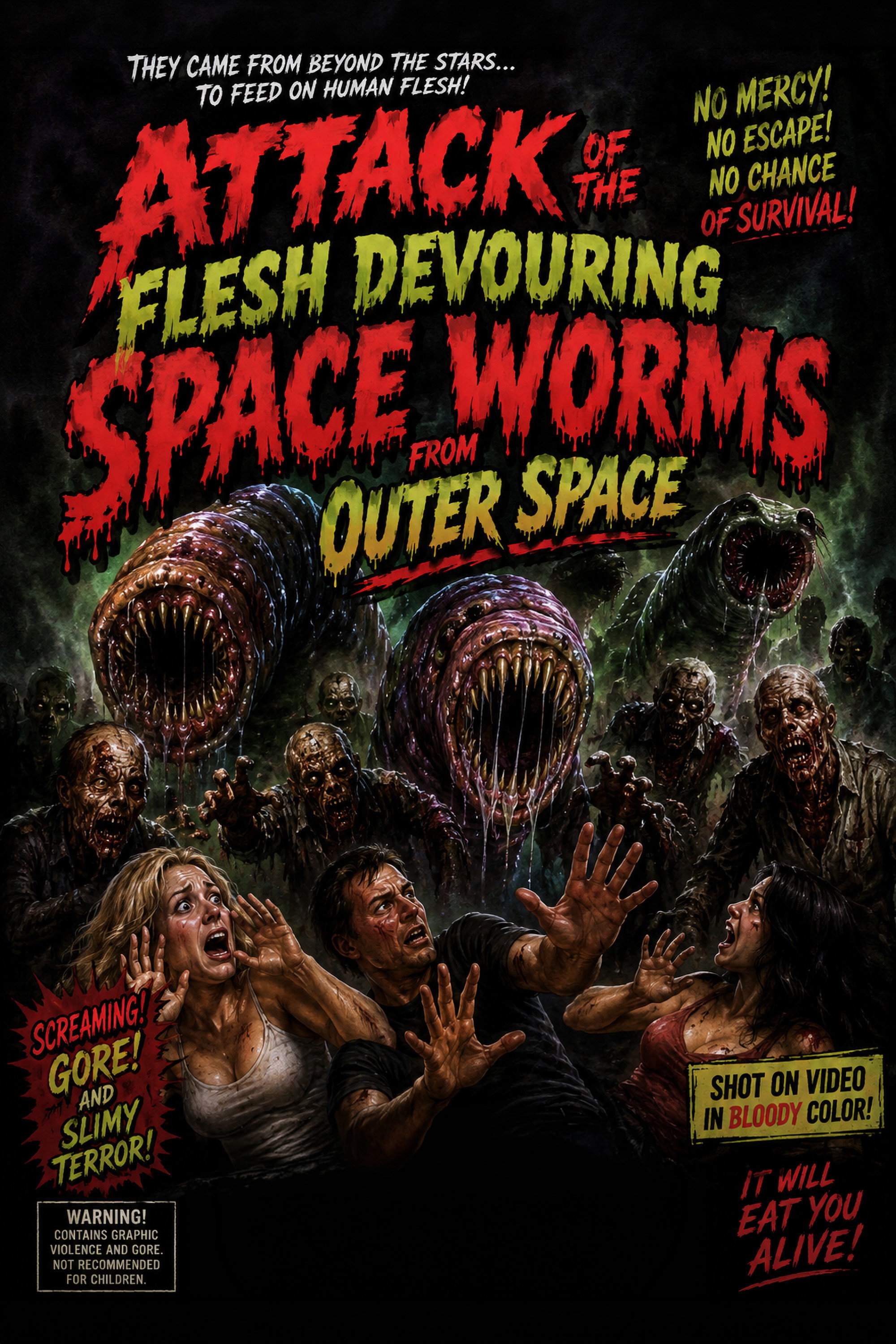 Attack of the Flesh Devouring Space Worms from Space poster