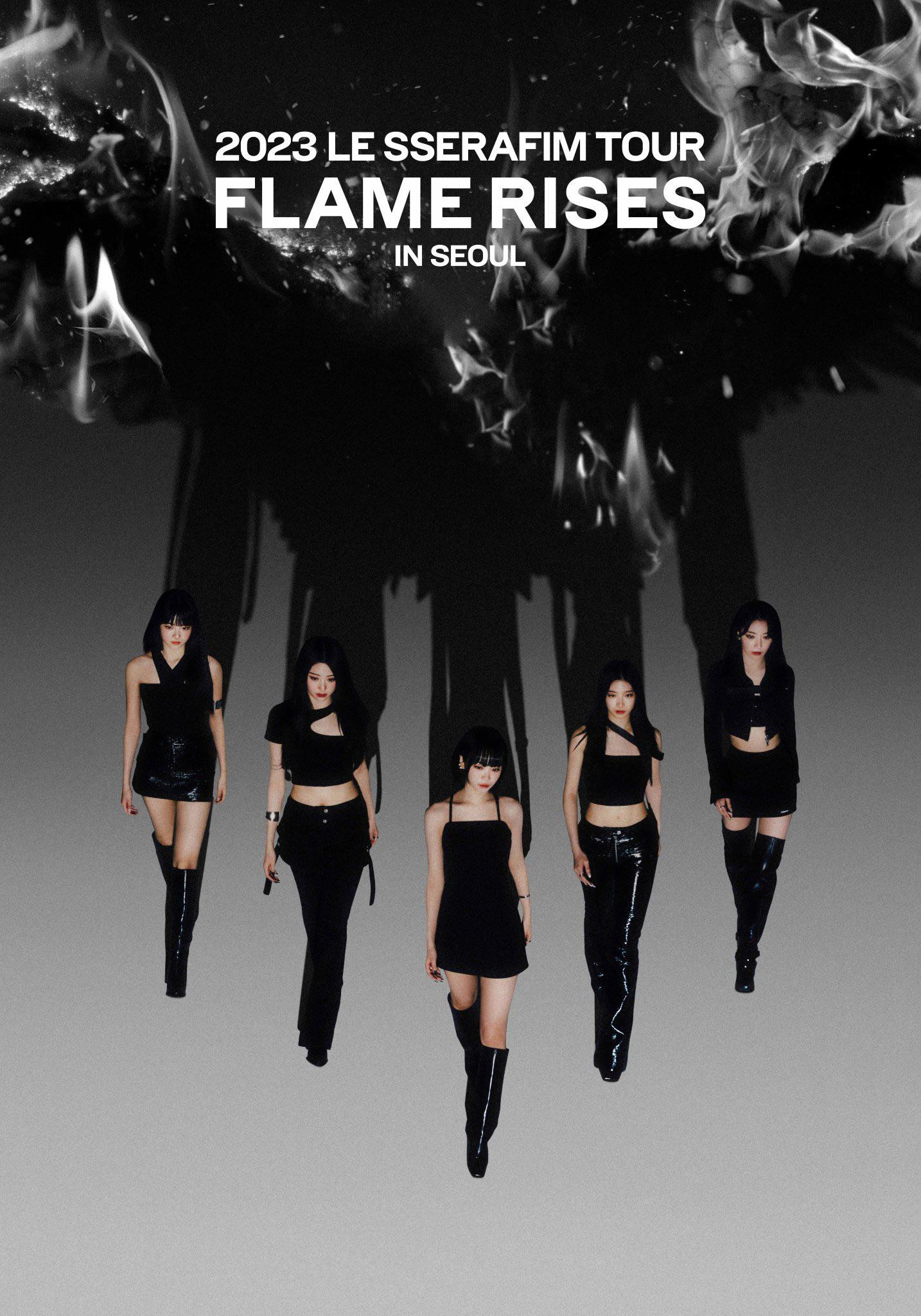 2023 LE SSERAFIM TOUR 'FLAME RISES' IN SEOUL poster