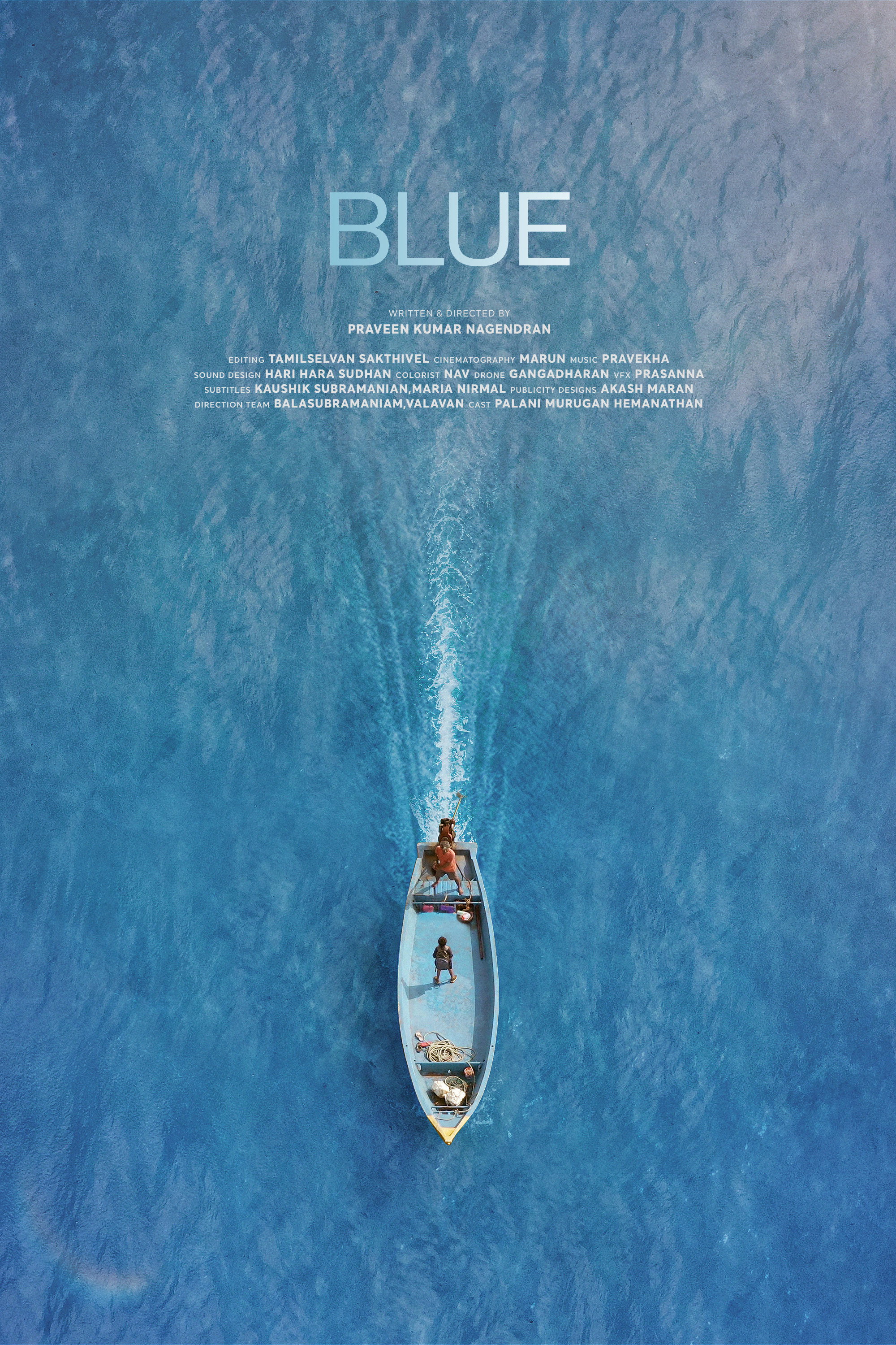 Blue poster