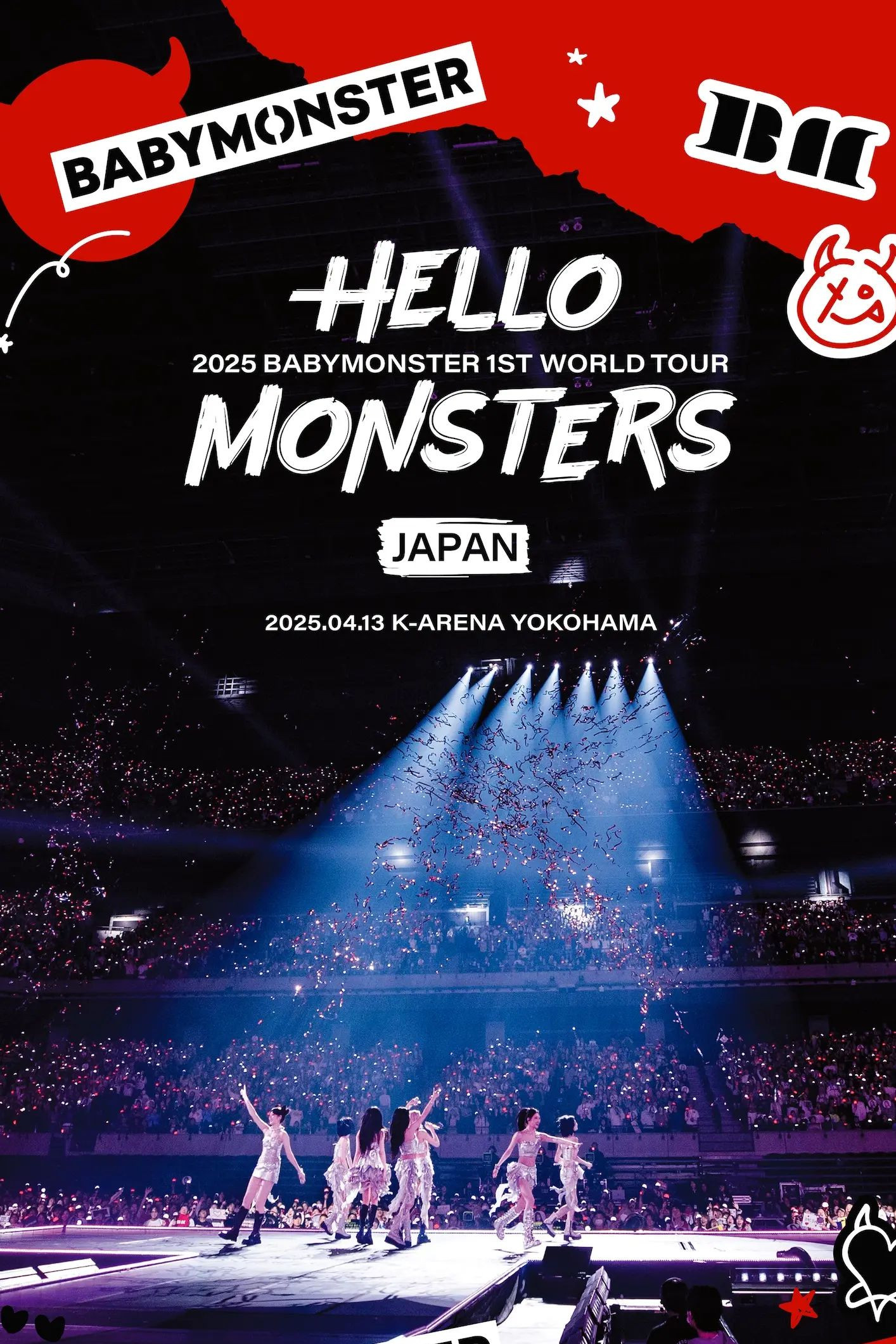 BABYMONSTER 1ST WORLD TOUR <HELLO MONSTERS> IN JAPAN poster