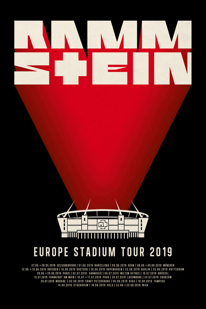 Rammstein - Europe Stadium Tour poster
