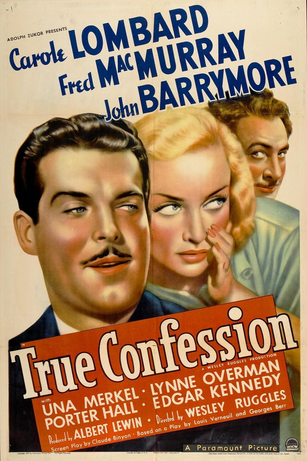 True Confession poster