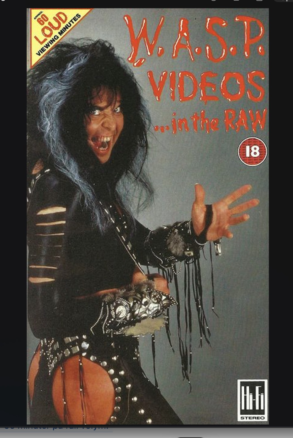 W.A.S.P. - Videos... In the Raw poster