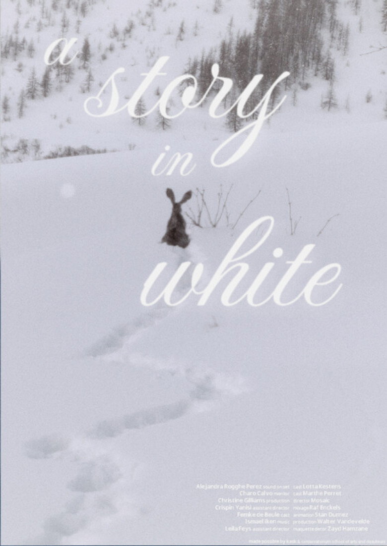 A story in white poster