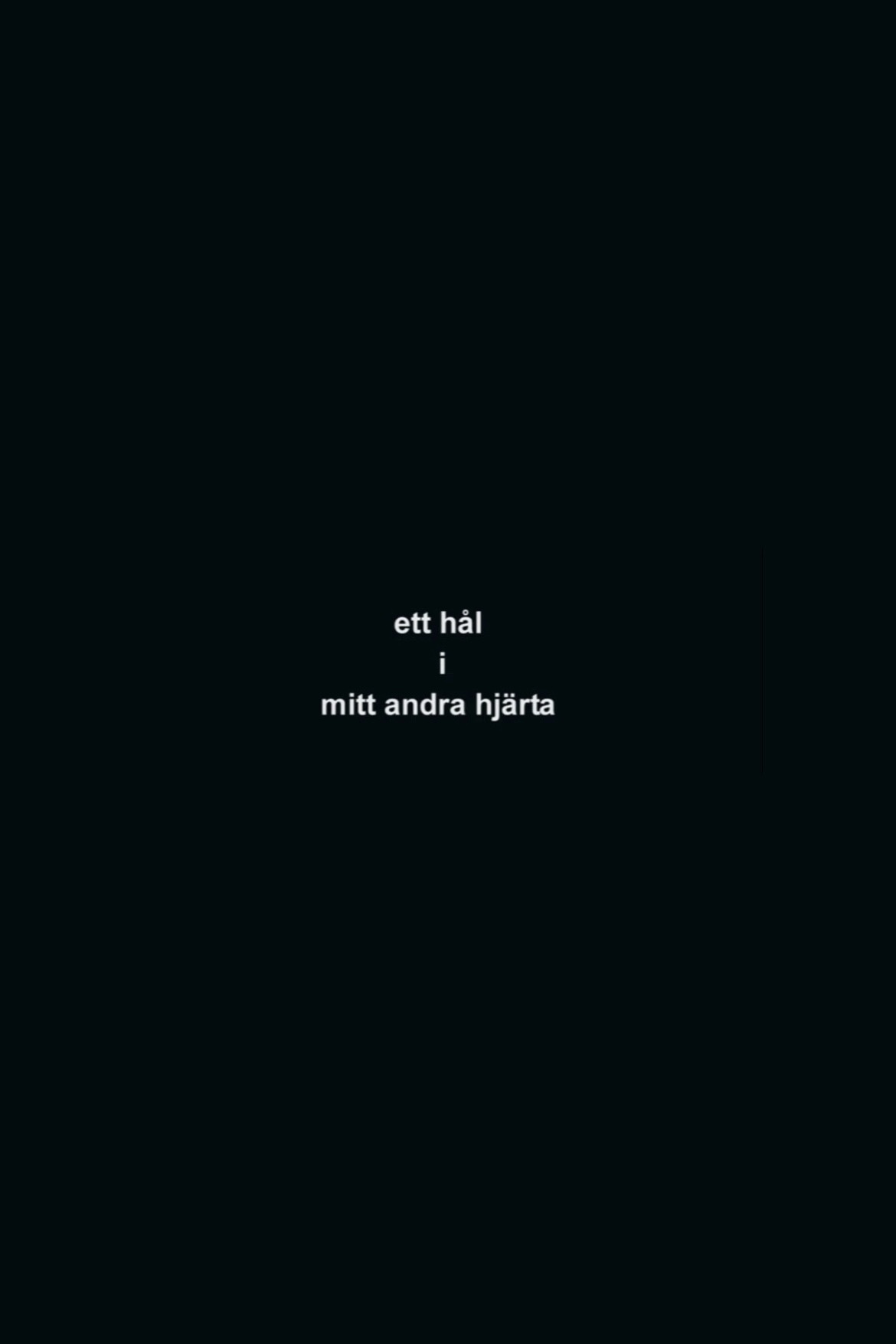 A Hole in My Second Heart poster