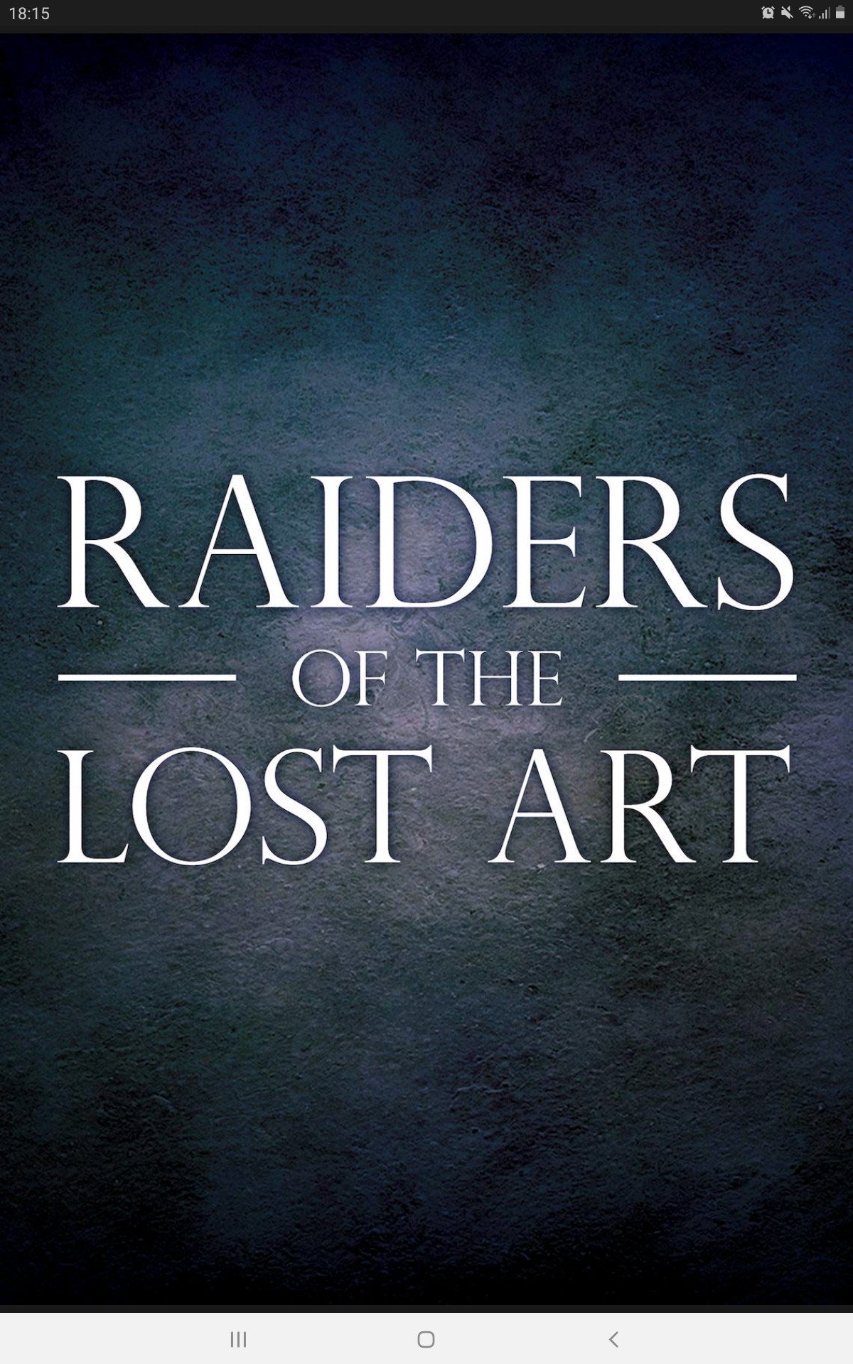 Raiders of the lost art poster