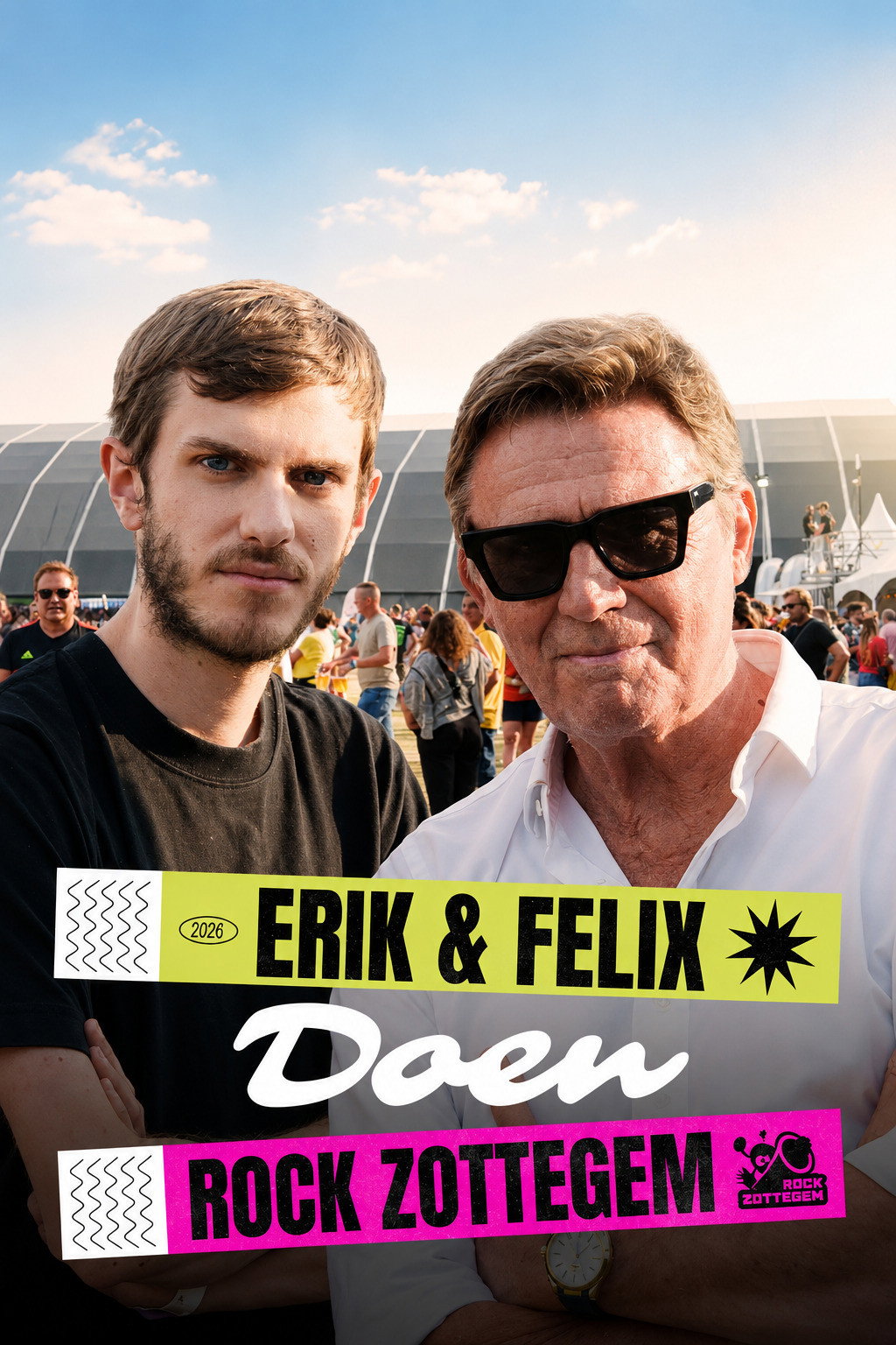 Erik & Felix doen Rock Zottegem poster
